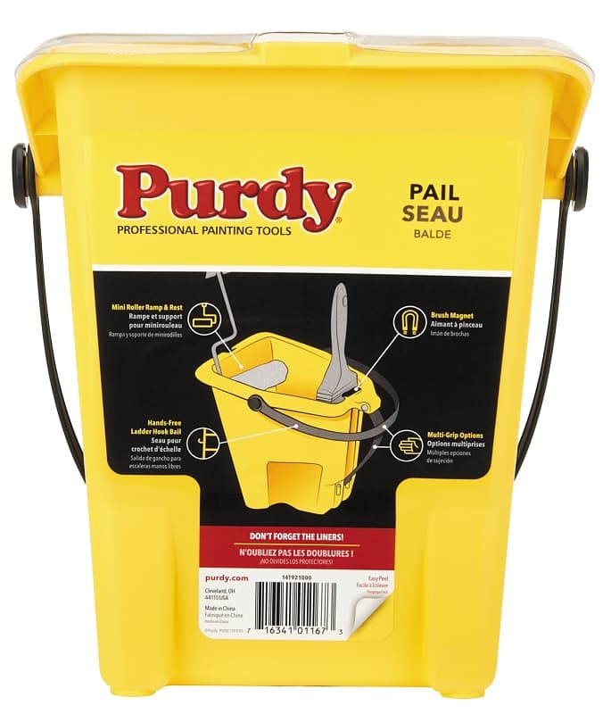 PAIL PAINTER YELLOW 4.5IN – image 1
