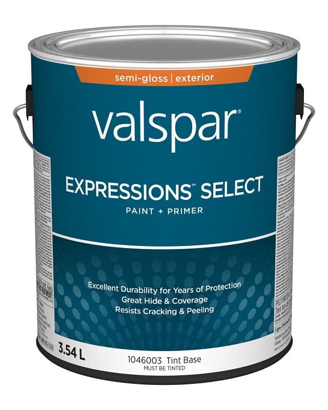 Expressions Select 029.1046003.007 Exterior Latex Paint and Primer, Acrylic, Semi-Gloss, Tint Base, 1 gal – image 1