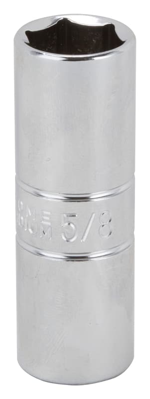 Vulcan MT6511836 Drive Socket, 5/8 in Socket, 1/2 in Drive, 6-Point, Chrome Vanadium Steel, Chrome – image 1