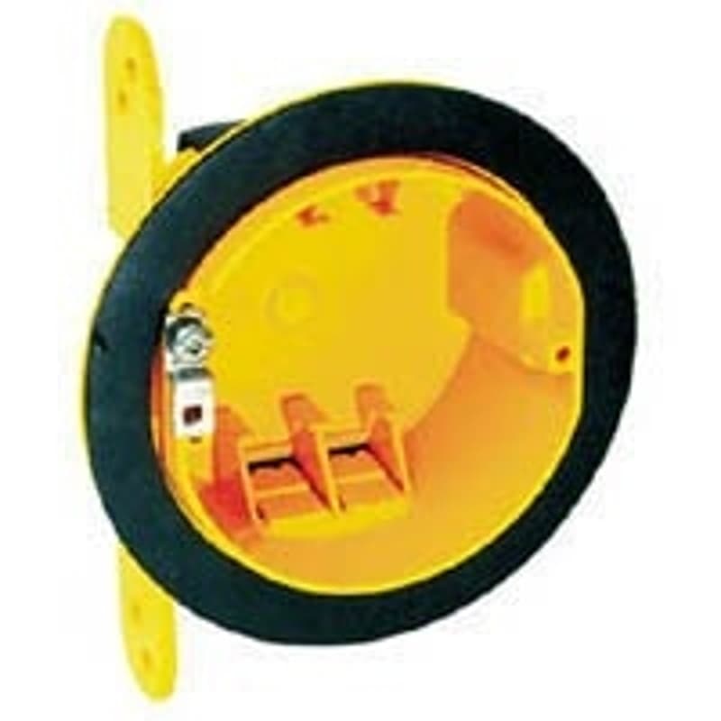 Tradeselect 2028FBAR Ceiling Box, 5-1/4 in W, 2-5/8 in D, 7 in H, Yellow – image 1
