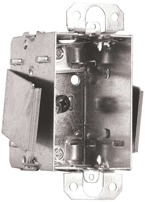 Hubbell 1104LRWUBAR Device Box, 1-Gang, Metal – image 1