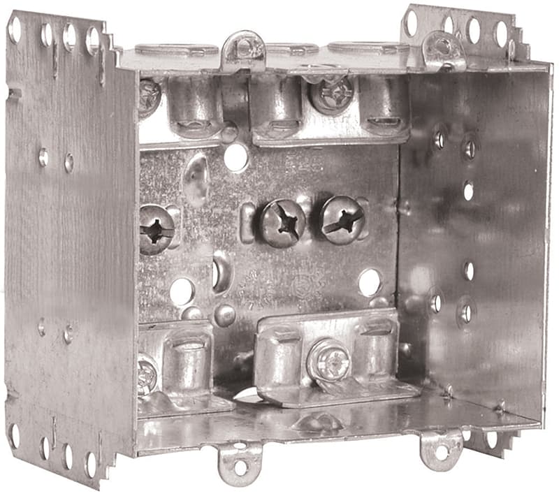 Hubbell 2104LLEU2BAR Device Box, 2-Gang, Metal – image 1