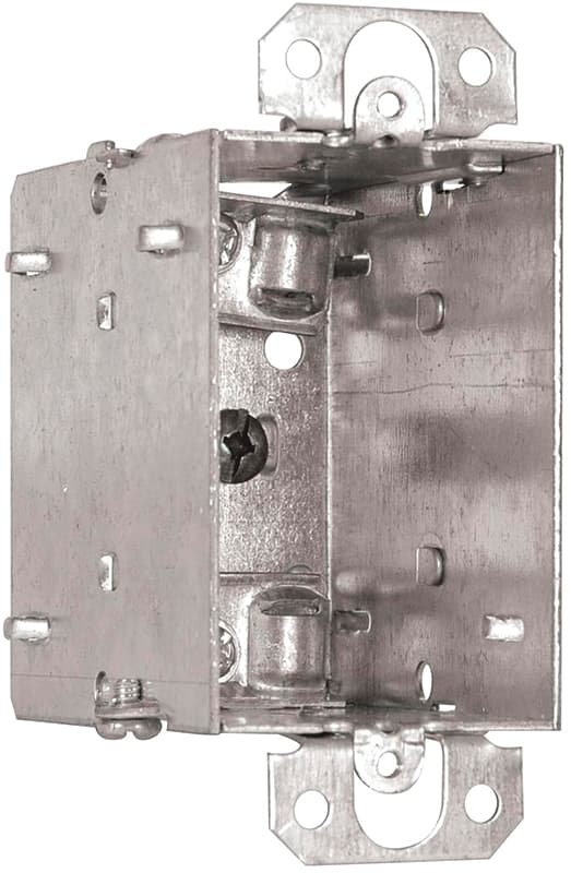 Hubbell 1104LUBAR Device Box, 1-Gang, Metal, Flush – image 1