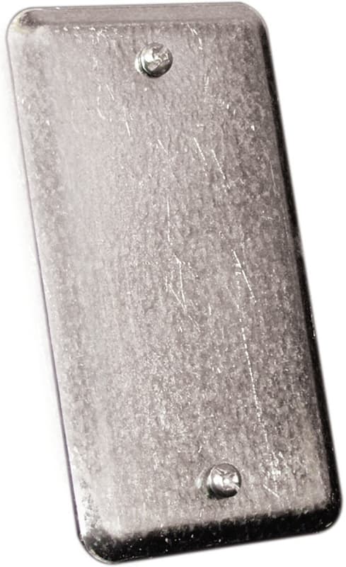 Hubbell 20C4BAR Utility Box Cover, 4 in L, 2-1/8 in W, Metal – image 1