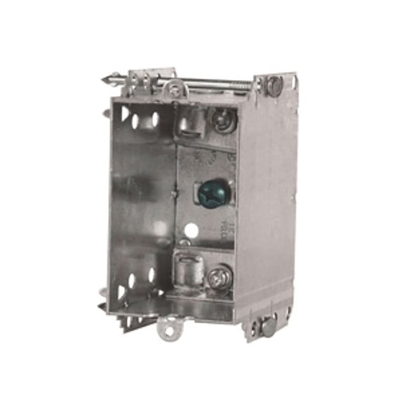 Hubbell 2104LNUBAR Device Box, 1-Gang, Metal – image 1