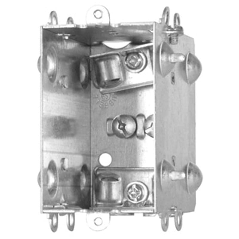 Hubbell 1004LHUBAR Device Box, 1-Gang, Metal – image 1