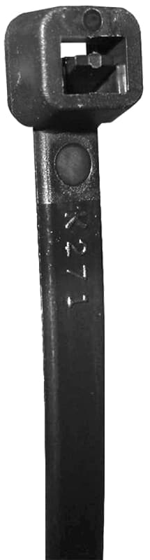 Tradeselect CTS11WP100 Cable Tie, 2.76 in Max Bundle Dia, Nylon, Black – image 1