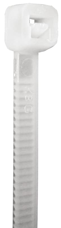 Tradeselect CTS75P100 Cable Tie, 1.77 in Max Bundle Dia, Nylon, Natural – image 1