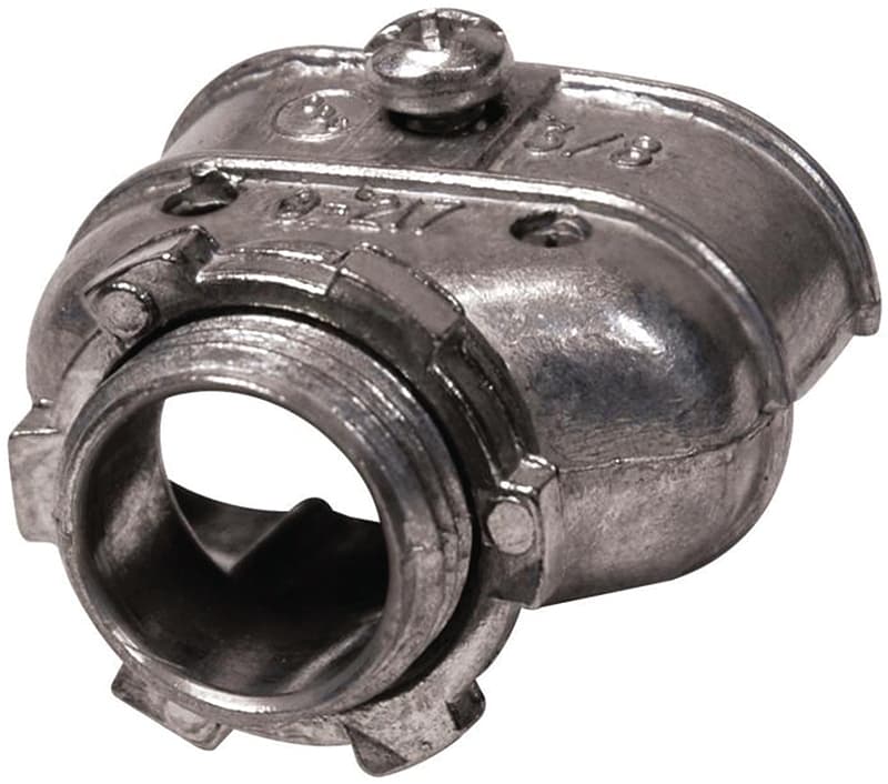 Hubbell DUP038R1 Duplex Connector, 3/8 in, Zinc – image 1