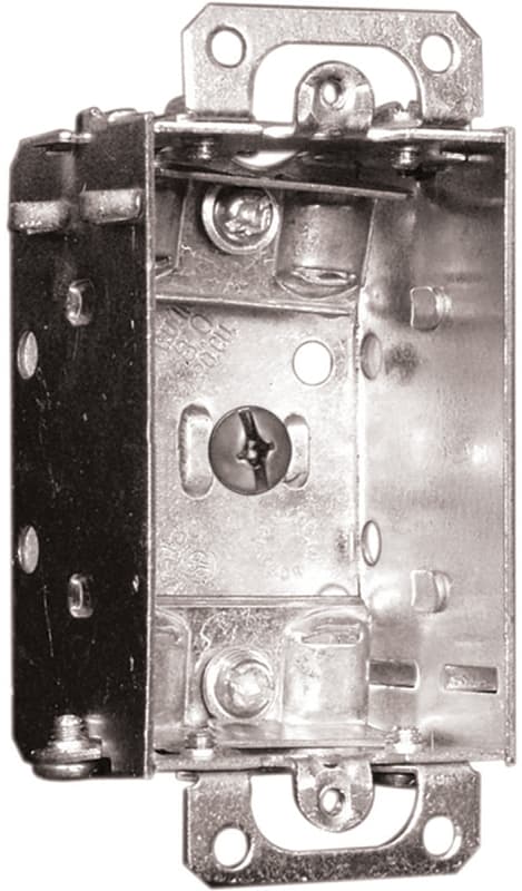 Hubbell 1100LUBAR Device Box, 1-Gang, Metal, Flush – image 1