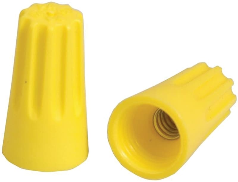 Hubbell HWCS4C12 Twist On Wire Connector, 22 to 10 AWG Wire, Thermoplastic Housing Material, Yellow – image 1
