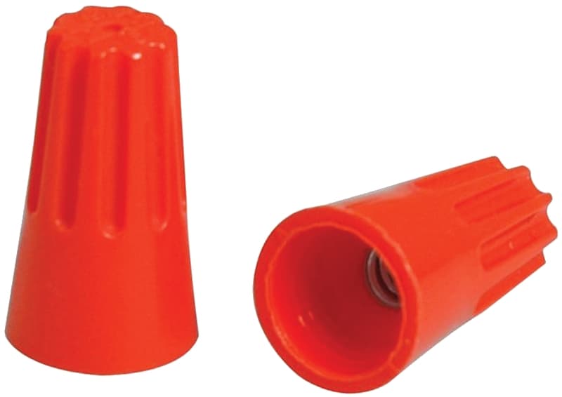 Hubbell HWCS3C20 Twist On Wire Connector, 22 to 14 AWG Wire, Thermoplastic Housing Material, Orange – image 1