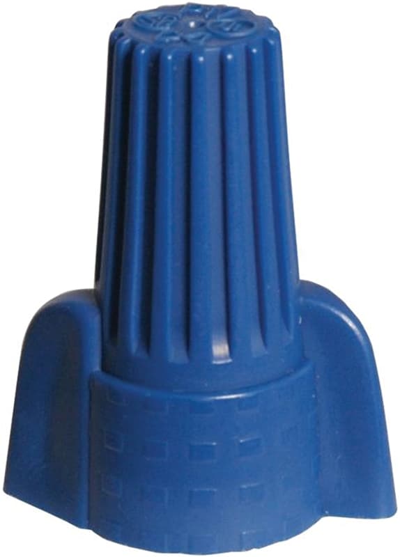 Hubbell HWCW4C3 Winged Wire Connector, 14 to 6 AWG Wire, Thermoplastic Housing Material, Blue – image 1