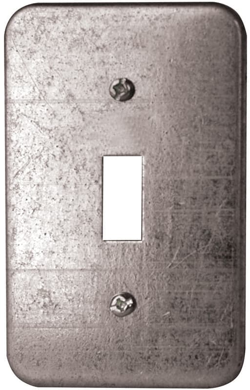 Hubbell 11C5BAR Utility Box Cover, 4 in L, 2-1/2 in W, Metal – image 1