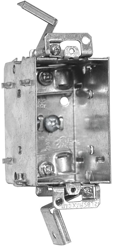 Hubbell 1104LUDBAR Device Box, 1-Gang, Metal, Flush – image 1