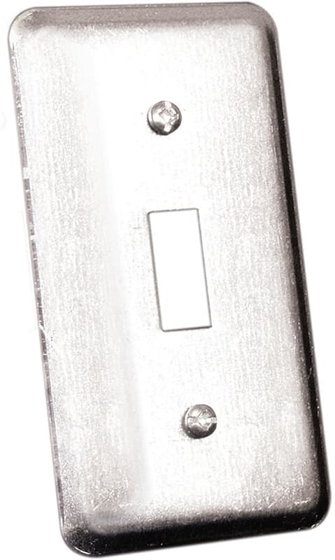 Hubbell 20C5BAR Utility Box Cover, 4 in L, 2-1/8 in W, Metal – image 1