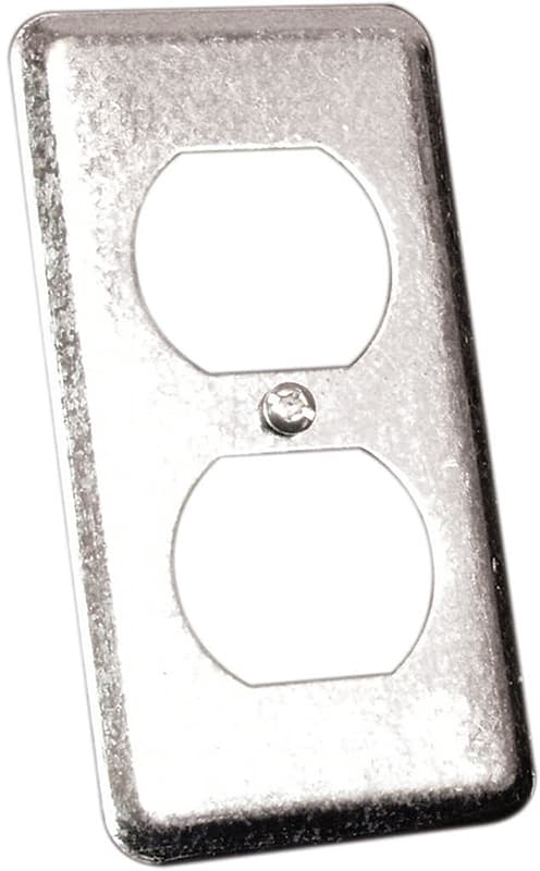 Hubbell 20C1BAR Utility Box Cover, 4 in L, 2-1/8 in W, Metal – image 1