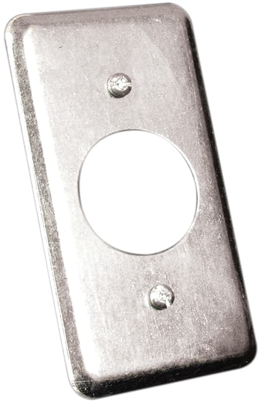 Hubbell 20C3BAR Utility Box Cover, 4 in L, 2-1/8 in W, Metal – image 1