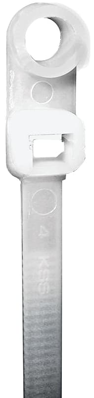 Tradeselect CTH87P100 Mounting Head Tie, 2.05 in Max Bundle Dia, Nylon, Natural – image 1