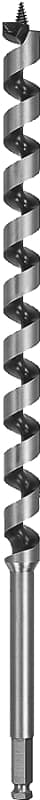 DEWALT DW1692 Auger Drill Bit, 1-1/2 in Dia, 17 in OAL, Hollow Center Flute, 7/16 in Dia Shank, Ball Groove Shank – image 1