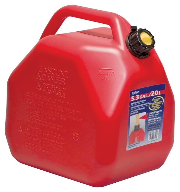 Scepter 07622 Gas Can, 5.3 gal Capacity, Polyethylene, Red – image 1