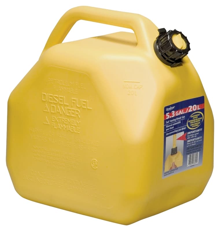 Scepter 07649 Gas Can, 5.3 gal Capacity, Polyethylene, Yellow – image 1