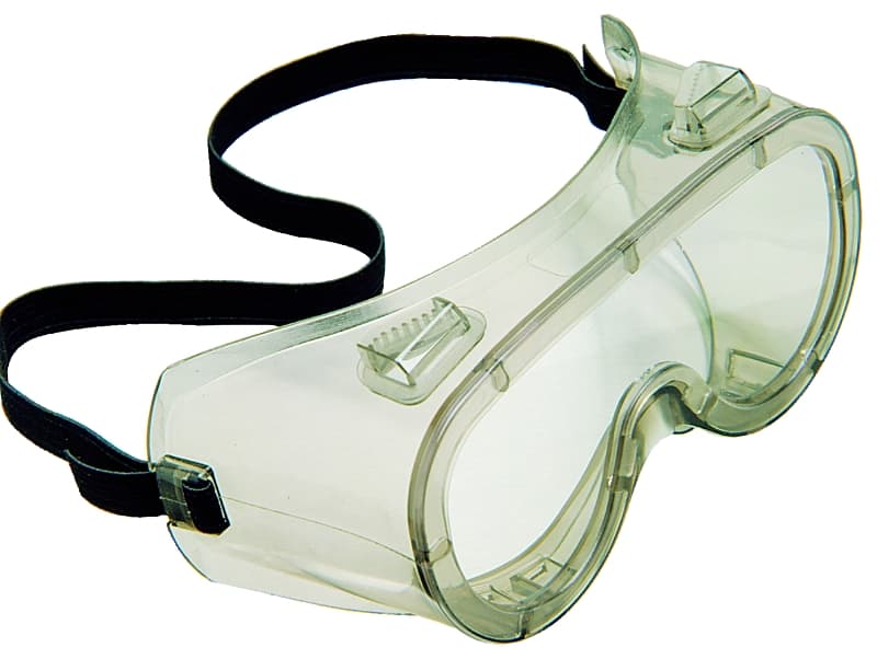 Safety Works 10031205 Safety Goggles, Anti-Fog, Impact, Splash Lens, Vinyl Lens, Vinyl Frame, Clear Frame – image 1