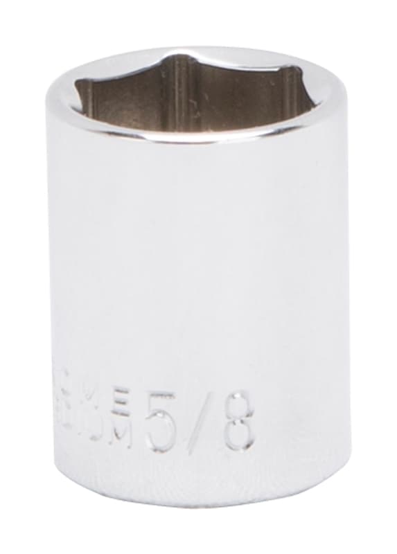 Vulcan MT6495188 Drive Socket, 5/8 in Socket, 3/8 in Drive, 6-Point, Chrome Vanadium Steel, Chrome – image 1