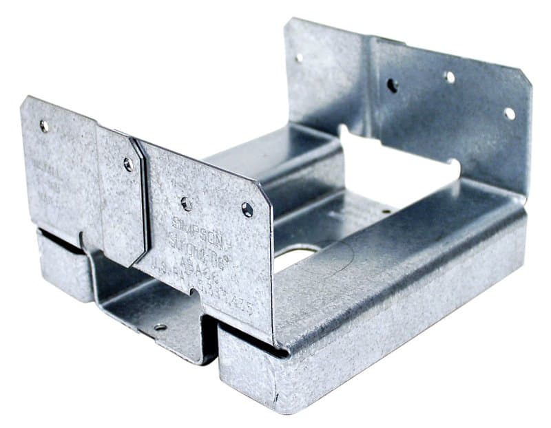 Simpson Strong-Tie ABA ABA66Z Post Base, 6 x 6 in Post, 14 ga Gauge, Steel, ZMAX – image 1