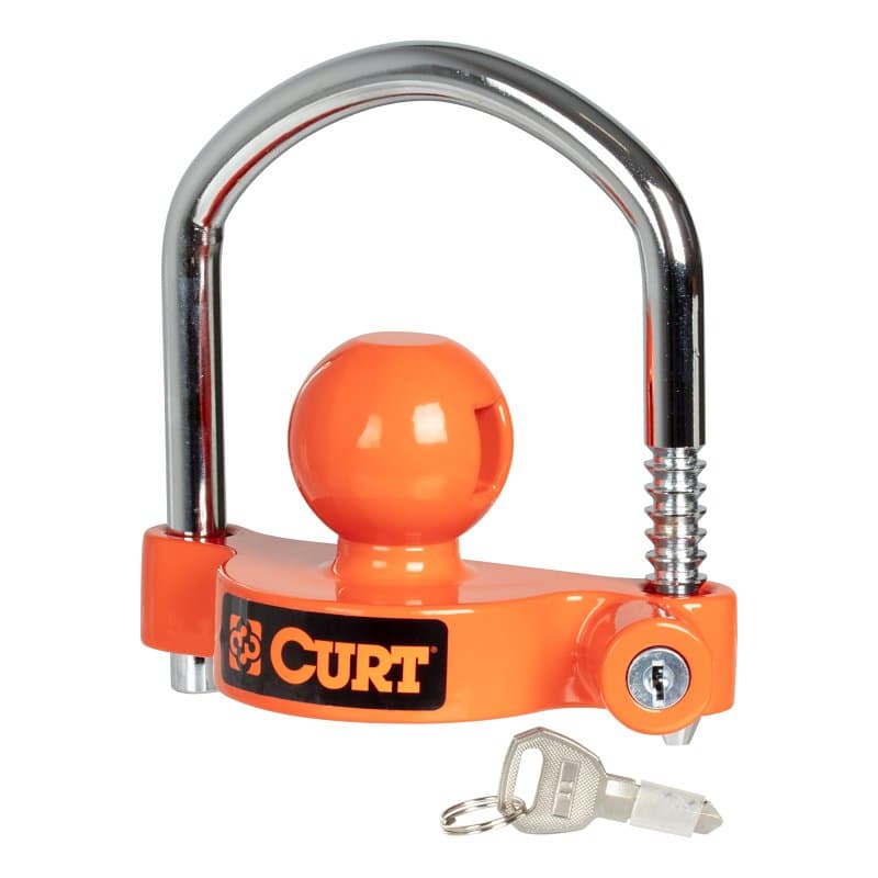 Curt 23090 Universal Trailer Coupler Lock, Aluminum/Carbon Steel, Powder-Coated – image 1