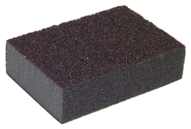 Norton MultiSand 49505 Sanding Sponge, 4 in L, 2-3/4 in W, Coarse, Medium – image 1