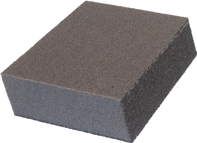Norton MultiSand 00935 Sanding Sponge, 4-7/8 in L, 2-7/8 in W, Fine, Medium, Aluminum Oxide Abrasive – image 1