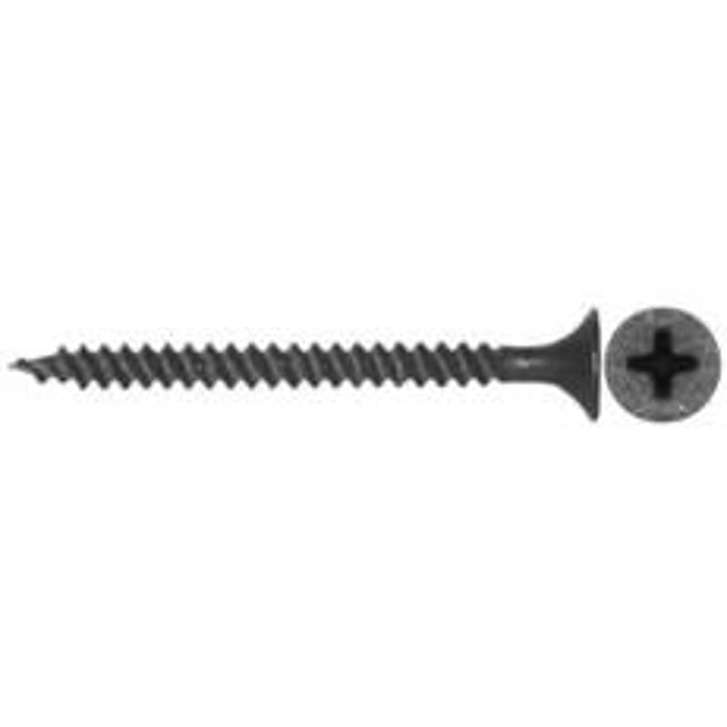 Reliable RzR Series DS6114J Screw, 1-1/4 in L, Fine, Full Thread, Flat Head, Phillips Drive, Type S Point, Steel, 500 BX – image 1