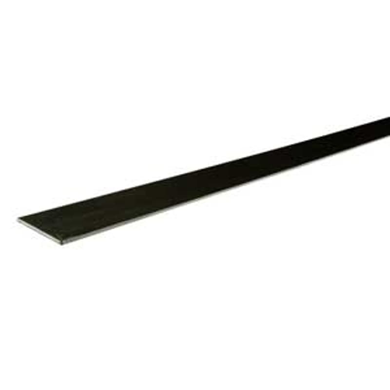 Reliable Mekano Series FBP148 Flat Bar, 1 in W, 48 in L, 1/8 in Thick, Steel, Plain – image 1