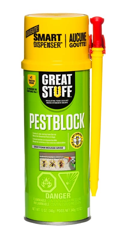 Great Stuff 99112843 Insulating Foam Sealant, Gray, 8 hr Functional Cure, 40 to 100 deg F, 12 oz – image 1