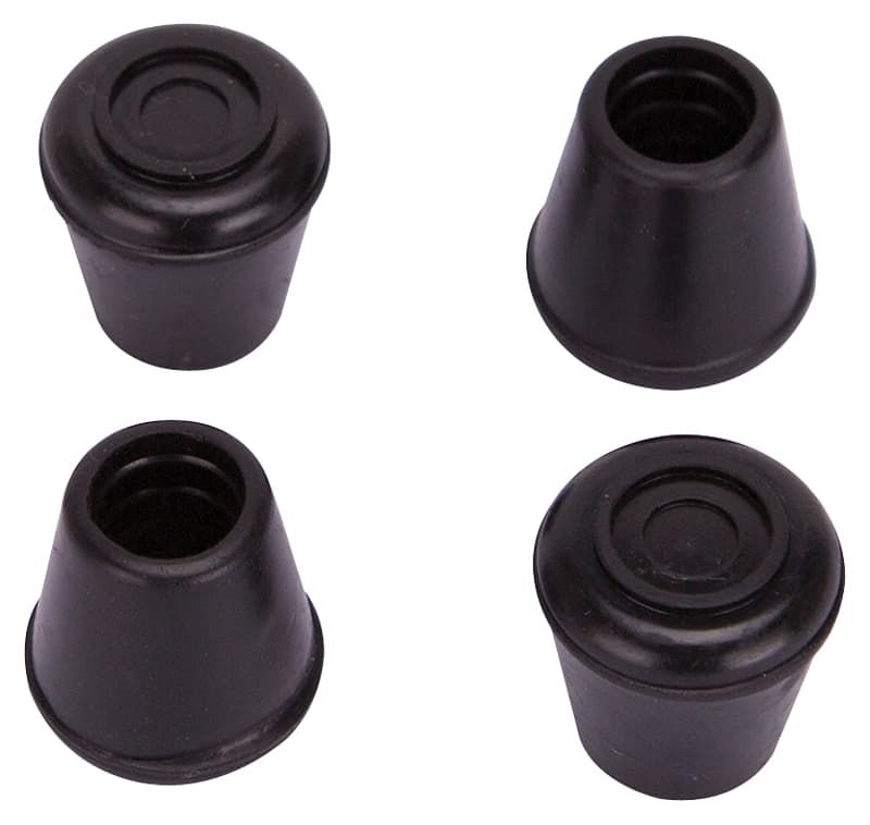 ProSource FE-50632-PS Furniture Leg Tip, Round, Rubber, Black, 1/2 in Dia, 1-1/8 in H – image 1