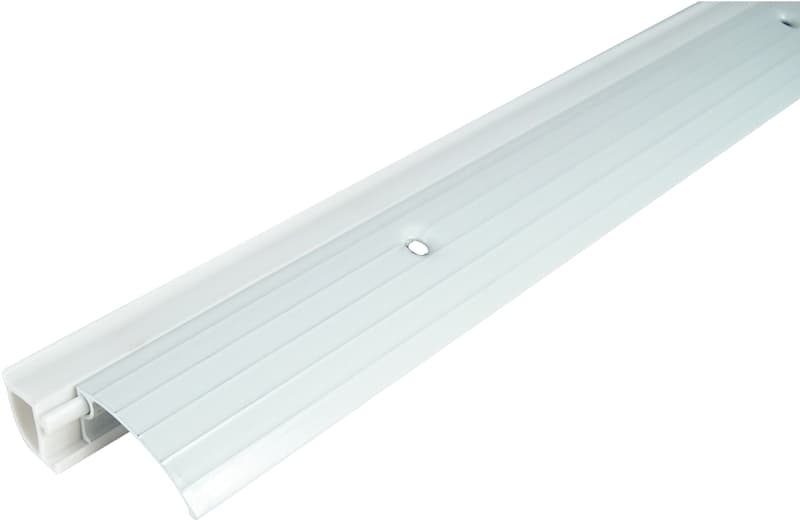 Climaloc CF20015 Bumper Door Threshold, 36 in L, Aluminum, White – image 1
