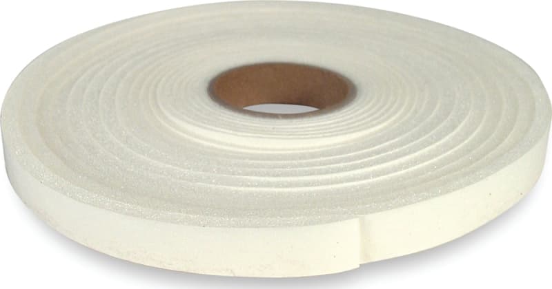 Climaloc CF12003 Insulating Foam Tape, 1/2 in W, 16.4 ft L, 3/16 in Thick, Polyurethane, White – image 1