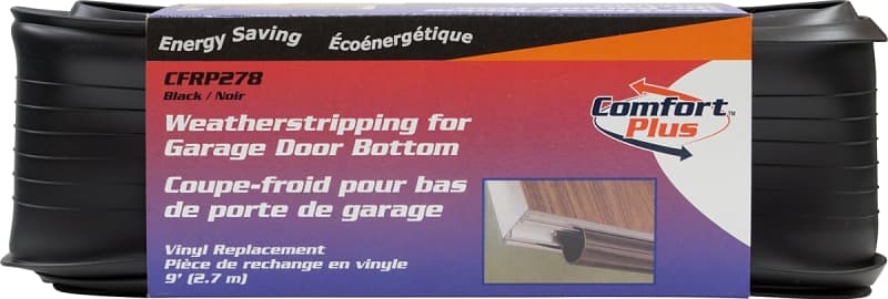 Climaloc CFRP278 Weatherstrip, 9 ft L, PVC, Black – image 1
