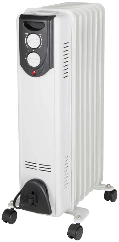 PowerZone DF-150P9-7 Oil Filled Heater, 12.5 A, 120 V, 600/900/1500 W, 1500 W Heating, White – image 1