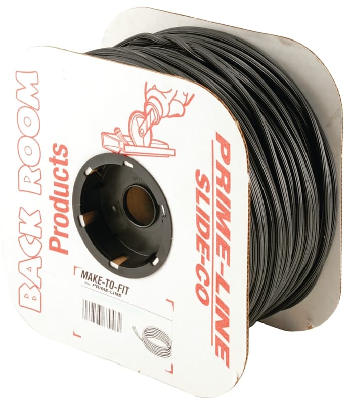 Make-2-Fit P7552 Screen Retainer Spline, 0.120 in D, 500 ft L, Vinyl, Black, Round – image 1