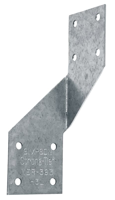 Simpson Strong-Tie H4 Hurricane Tie, 3-5/8 in L, Steel – image 1