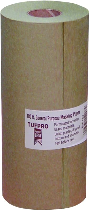 Trimaco EasyMask 12906 Trim Masking Paper, 180 ft L, 6 in W, Brown – image 1