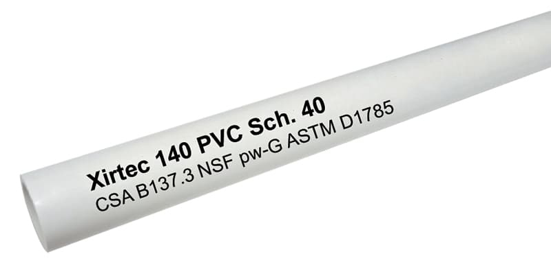 IPEX 022748 Pipe, 1/2 in, 10 ft L, SCH 40 Schedule, White – image 1