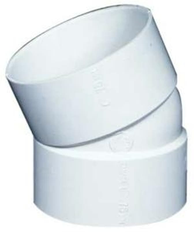 IPEX 040963 Pipe Elbow, 3 in, Hub, 22.5 deg Angle, PVC – image 1