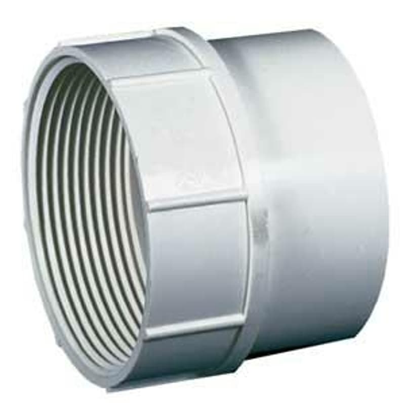 IPEX 040954 Cleanout Adapter, 4 in, Spigot x FPT, PVC – image 1
