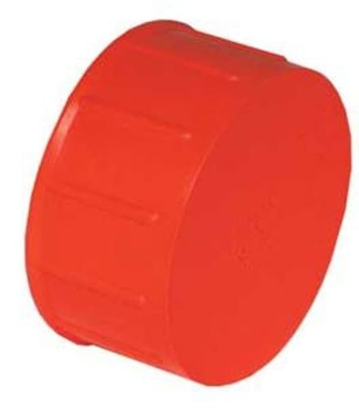 IPEX 027880 Test Cap, Hub, ABS, Orange, 4 in Pipe – image 1