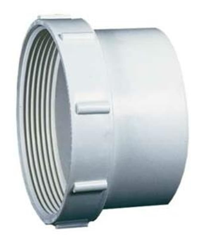 IPEX 040949 Pipe Adapter, 4 in, Hub x FIP, PVC, White – image 1