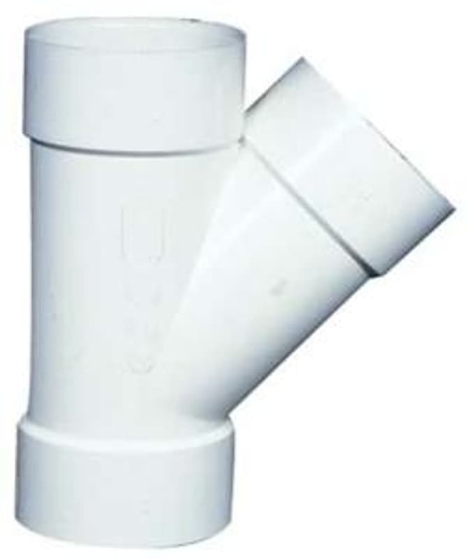 IPEX 040304 Pipe Wye, 4 in, Hub, PVC – image 1