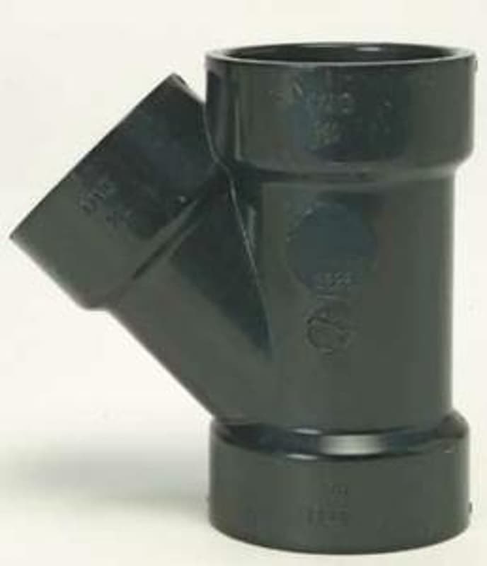 IPEX 027198 Pipe Wye, 4 x 4 x 2 in, Hub, ABS, SCH 40 Schedule – image 1